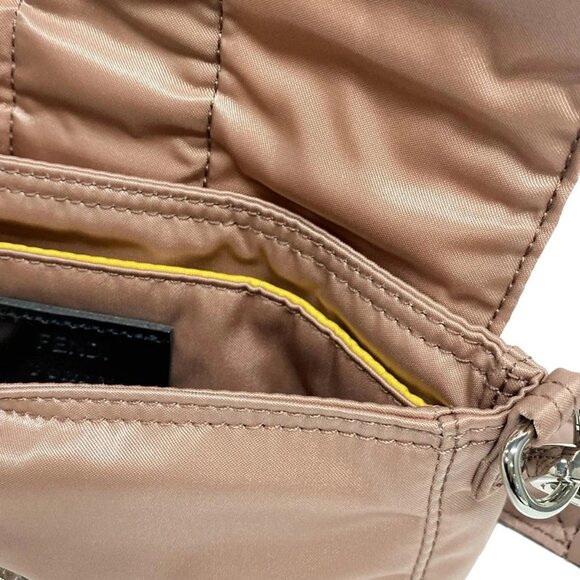 Auth FENDI - 7AS138 Pink Leather Nylon Handbag - Picture 15 of 15